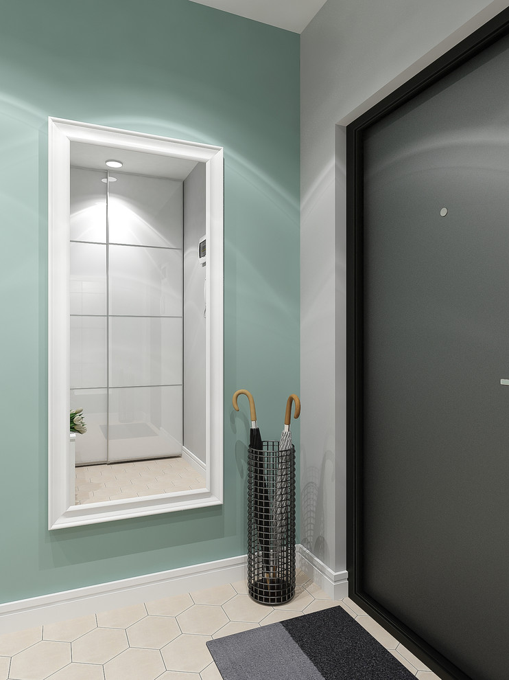 Однокомнатная квартира " Мятная скандинавия" 45 м2