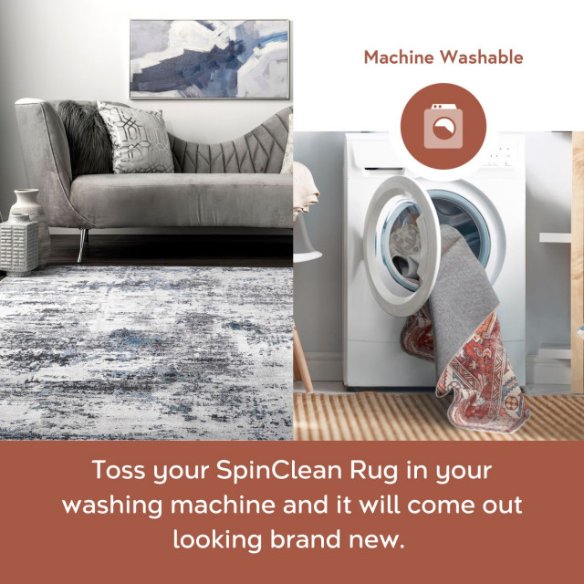 nuLOOM Dali Machine Washable Modern Abstract Area Rug, 2'x3 ...