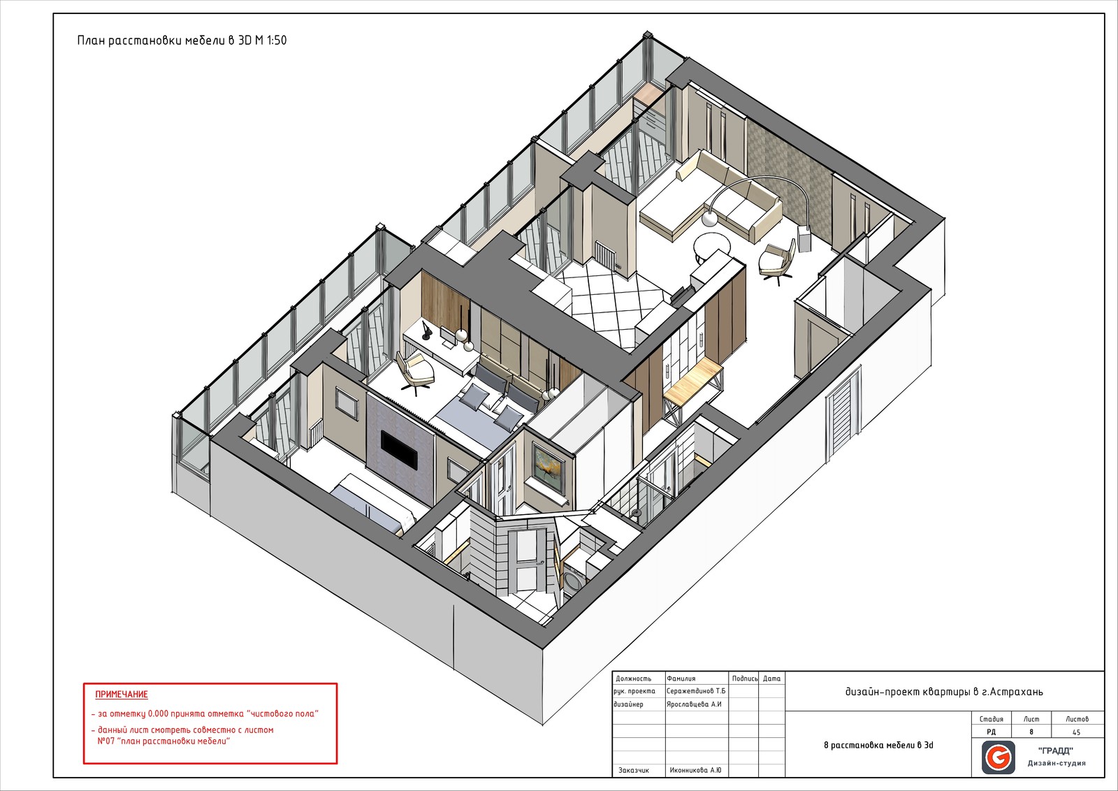 Квартира в ЖК Прогресс 98кв.м. в современном стиле