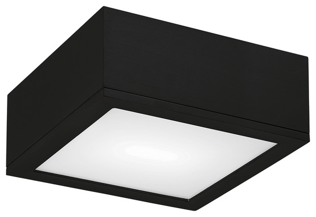 WAC Lighting Rubix 10" Indoor or Outdoor LED Flush Mount, Black