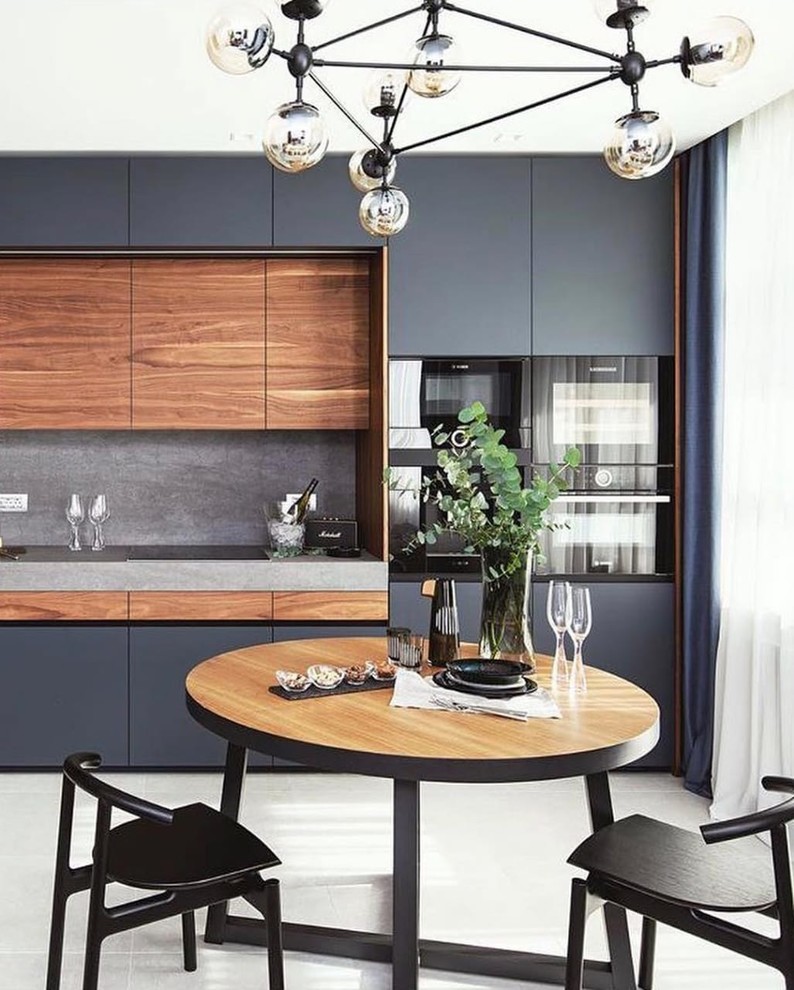 Стол Anders и стулья Hans в интерьере стильной кухни