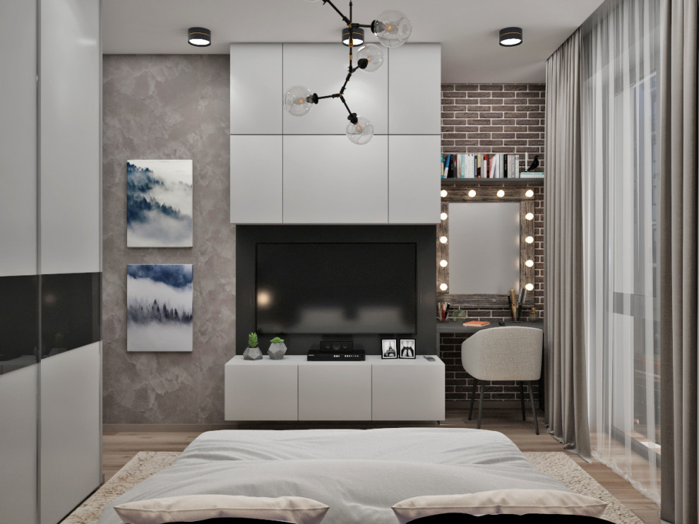 Современная квартира в темных тонах