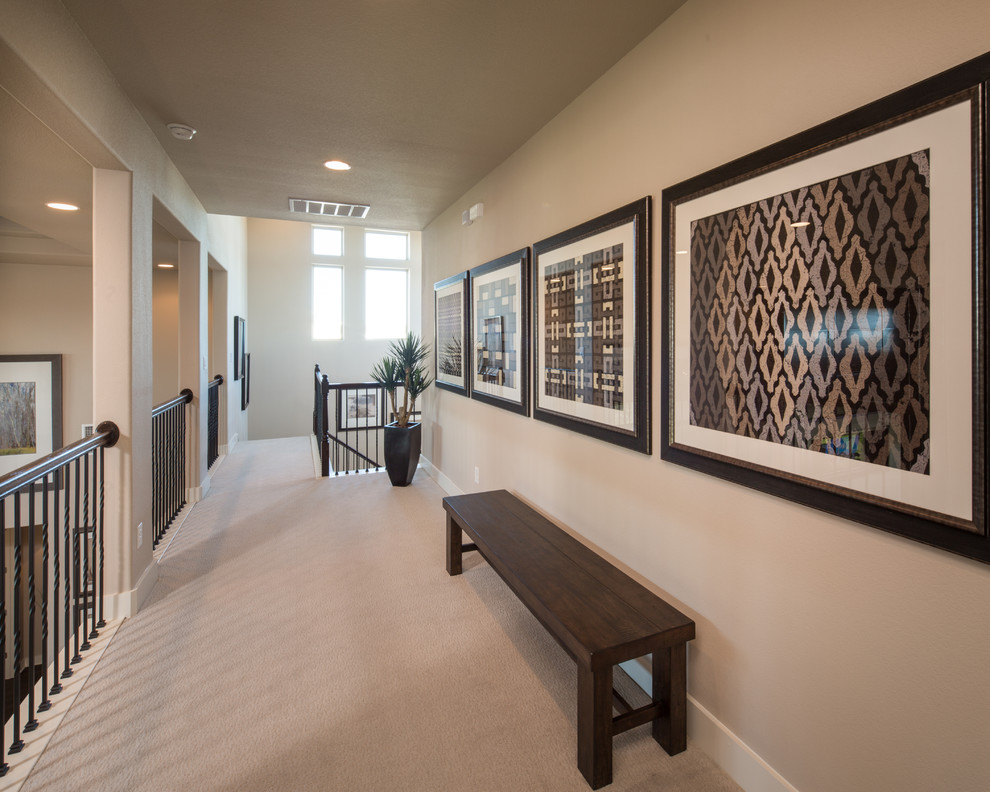 Inspiration for a transitional hallway remodel in Austin