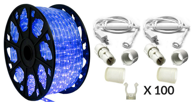 120v Dimmable Led Blue Rope Light 150 Kit Modern Outdoor 120v Dimmable Led Blue Rope Light 150 Kit Premium