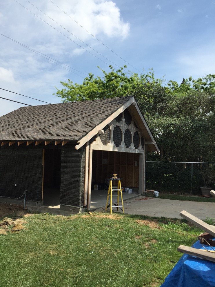 New 2 car garage historical house
