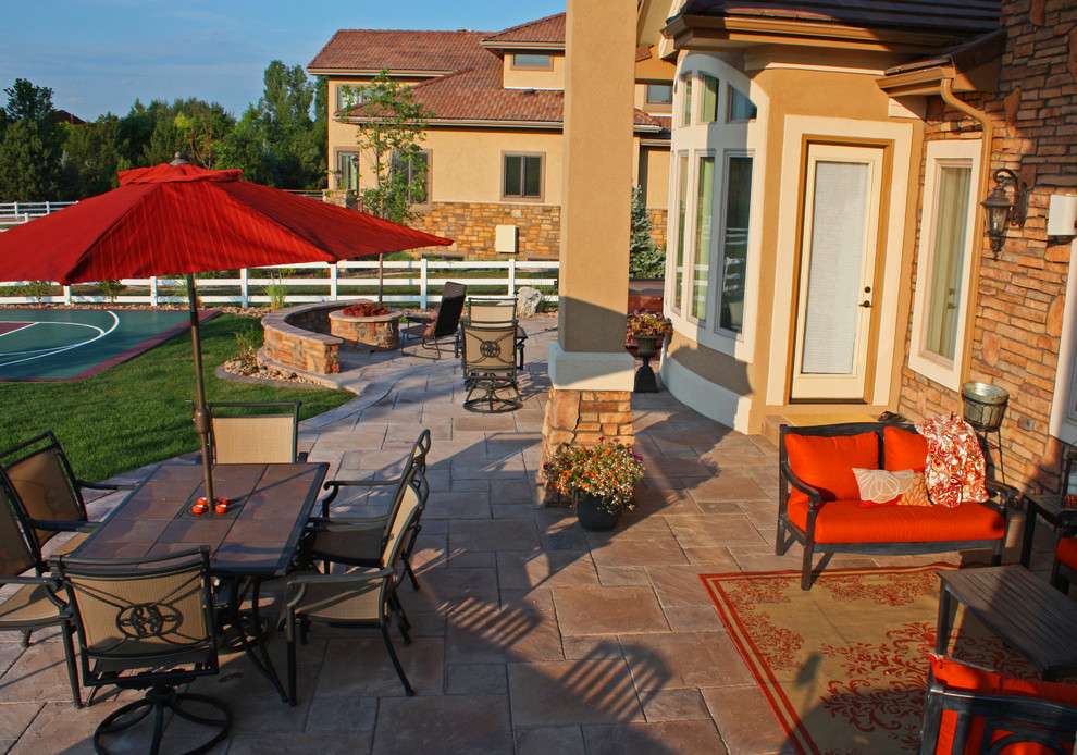 Traditional patio in Denver.