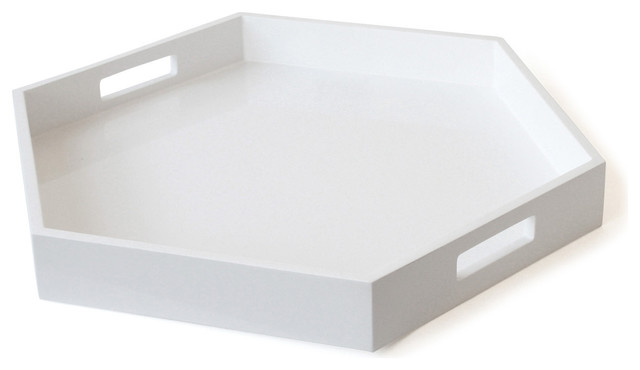 Lacquer Hexagon Tray by Jonathan Adler