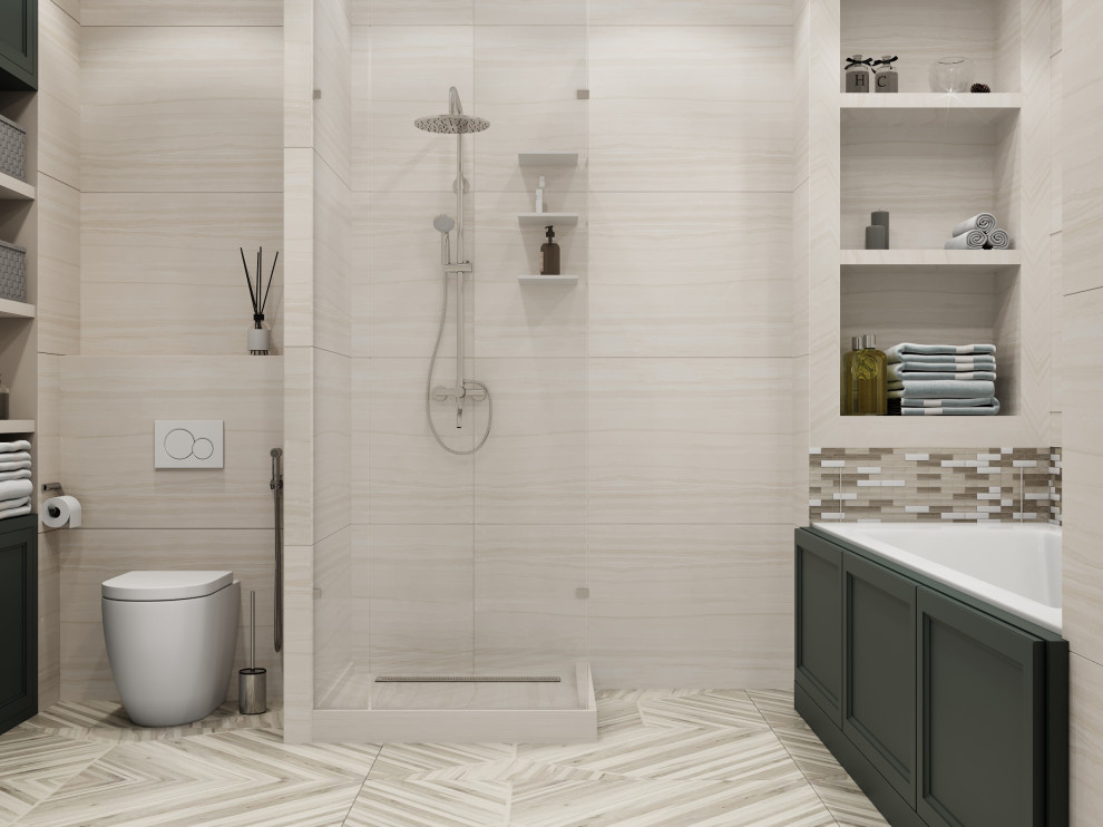 Двухуровневая квартира для пары со взрослым сыном