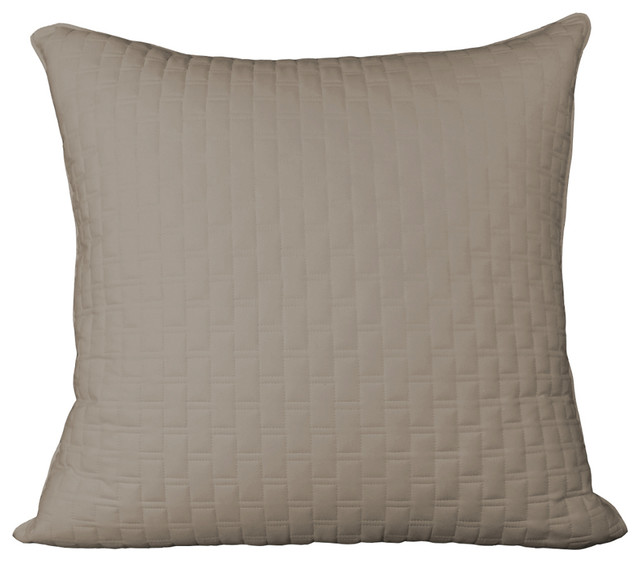 Cool Jams Cooling Rayon Bamboo Quilted Euro Sham Contemporary