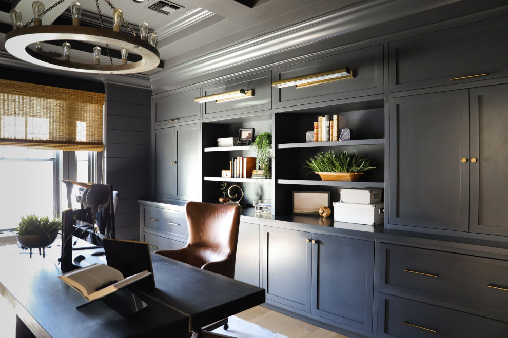 Transitional home office photo in Phoenix