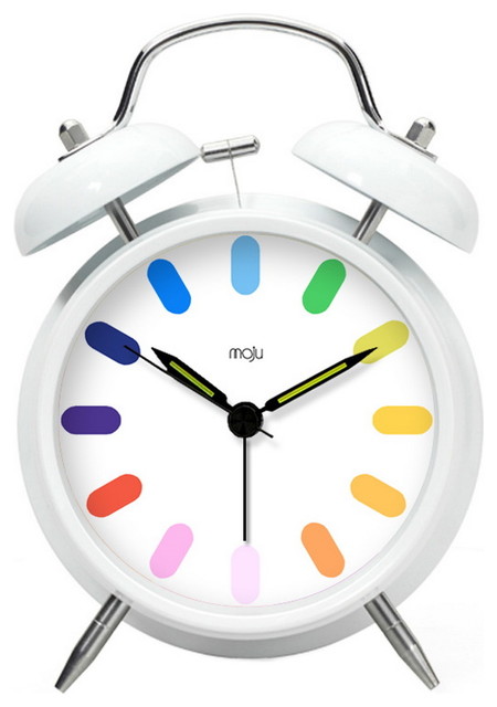 Modern Alarm Clock Colorful Decorative Clocks Mechanical Bedside