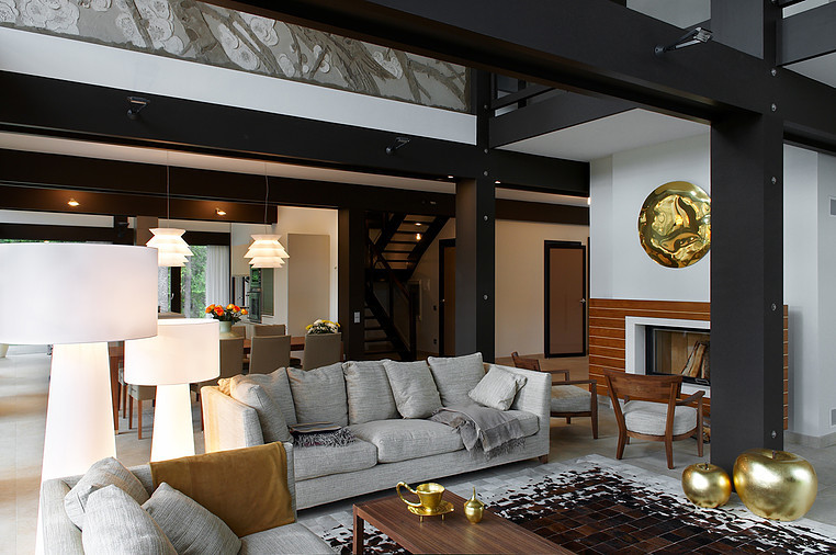 Интерьеры жилого дома в Карелии