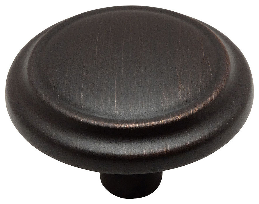 1-1//4 Diameter Cosmas 5560ORB Oil Rubbed Bronze Cabinet Hardware Round Knob 10-Pack