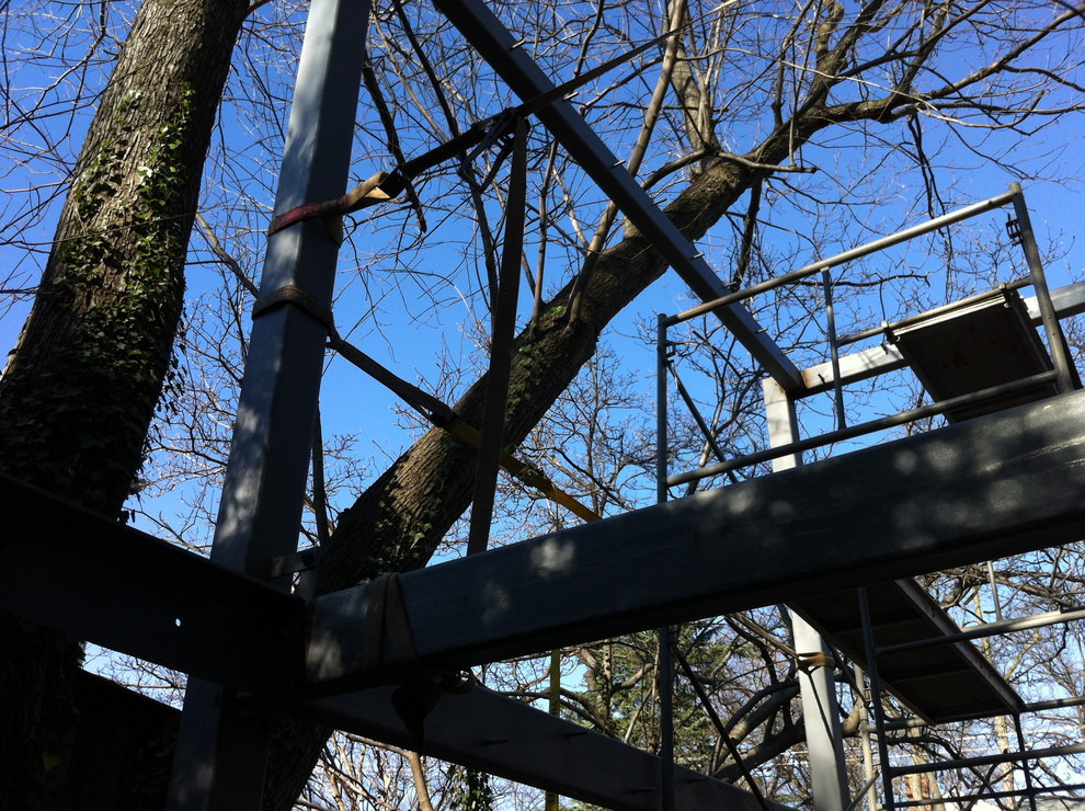 Steel frame addition