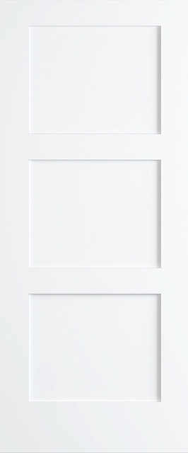 Kimberly Bay 3 Panel Door Interior Slab Shaker White Kimberly Bay 3 Panel Door Interior Slab Shaker White 80 X24