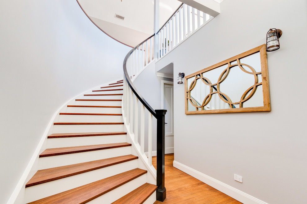 This is an example of a beach style staircase in Other.
