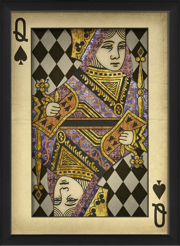 Queen of Spades Print - Contemporary - Prints And Posters - by Art ...