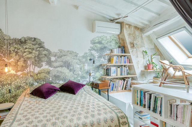 Sous les toits &agrave; Bastille | 70m&sup2; eklektisch-schlafzimmer