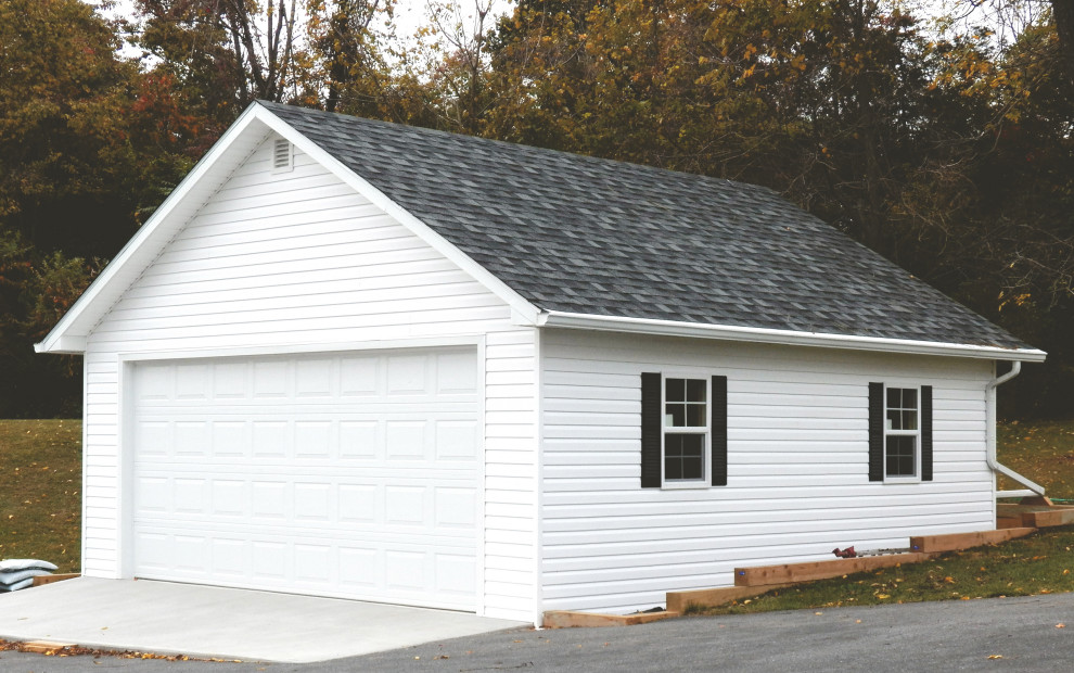 Exemple d'un garage séparé nature de taille moyenne.