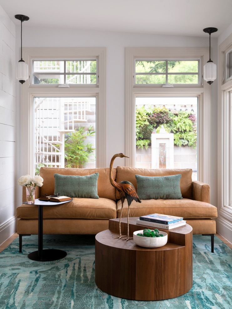 Inspiration for a transitional sunroom in Austin.