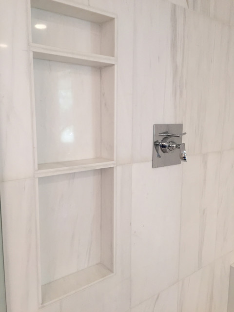 TILE WORK modern-bathroom