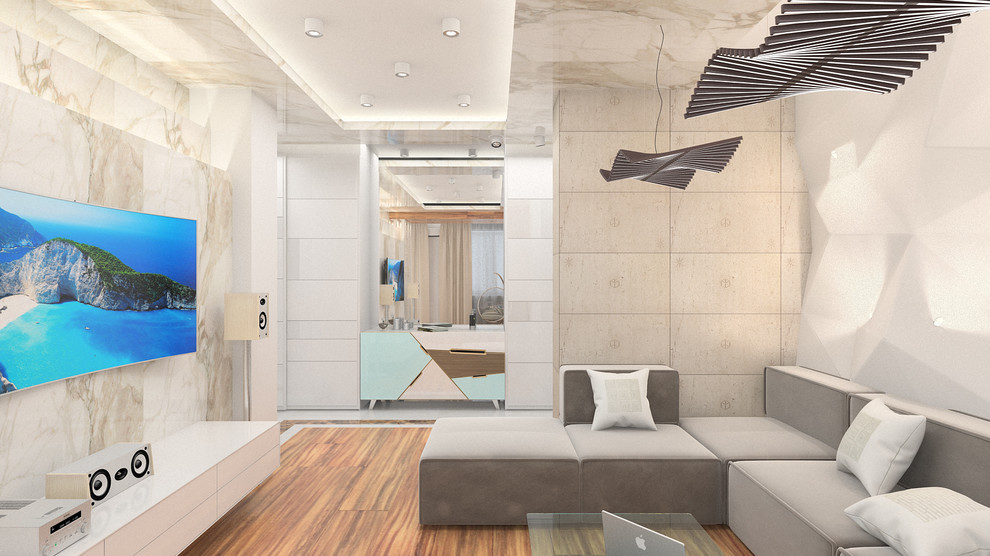 Дизайн-проект квартиры в стиле минимализм ЖК «Новый Оккервиль»