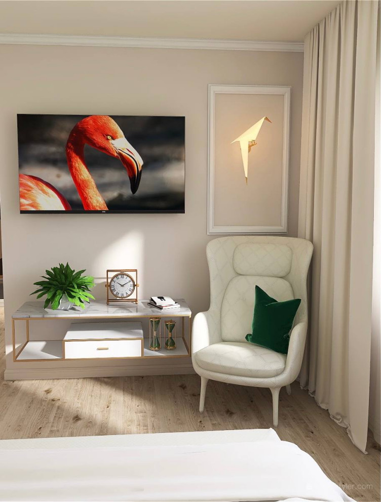 Проект спальня с гардеробной