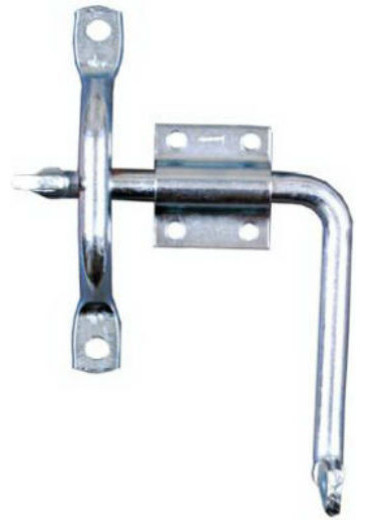 National Hardware N156 042 Door Gate Latch With Bar Strike Zinc