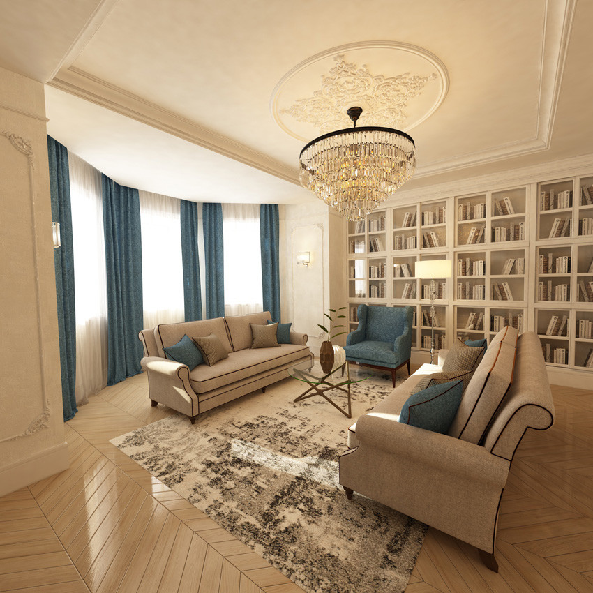 Интерьеры дома в стиле "Американская классика"