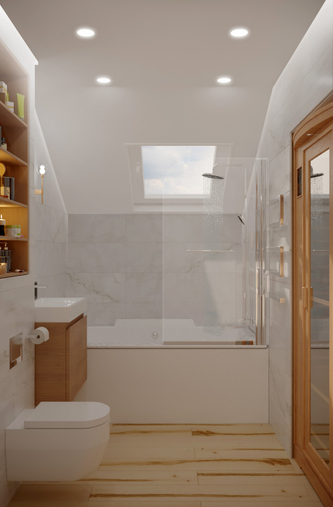 Проект жилого дома с мансардой, КП "Чешская деревня"