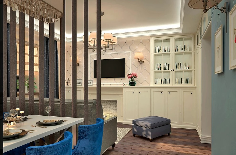 БОГЕМНЫЙ АРТ - ДЕКО В ЖК "ПЯТНИЦКИЕ КВАРТАЛЫ"