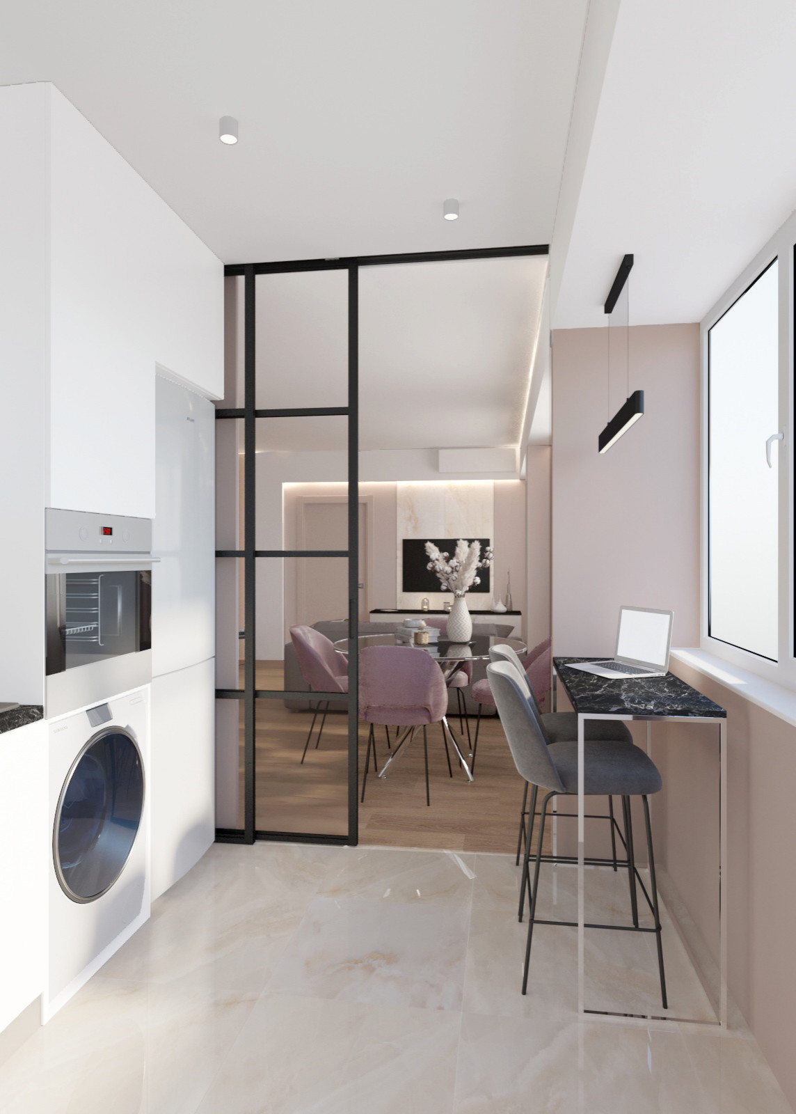 Дизайн и ремонт двухкомнатной квартиры (м. Сокольники)