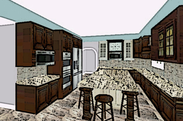 Buckskin Kitchen Remodel transitional-interior-elevation