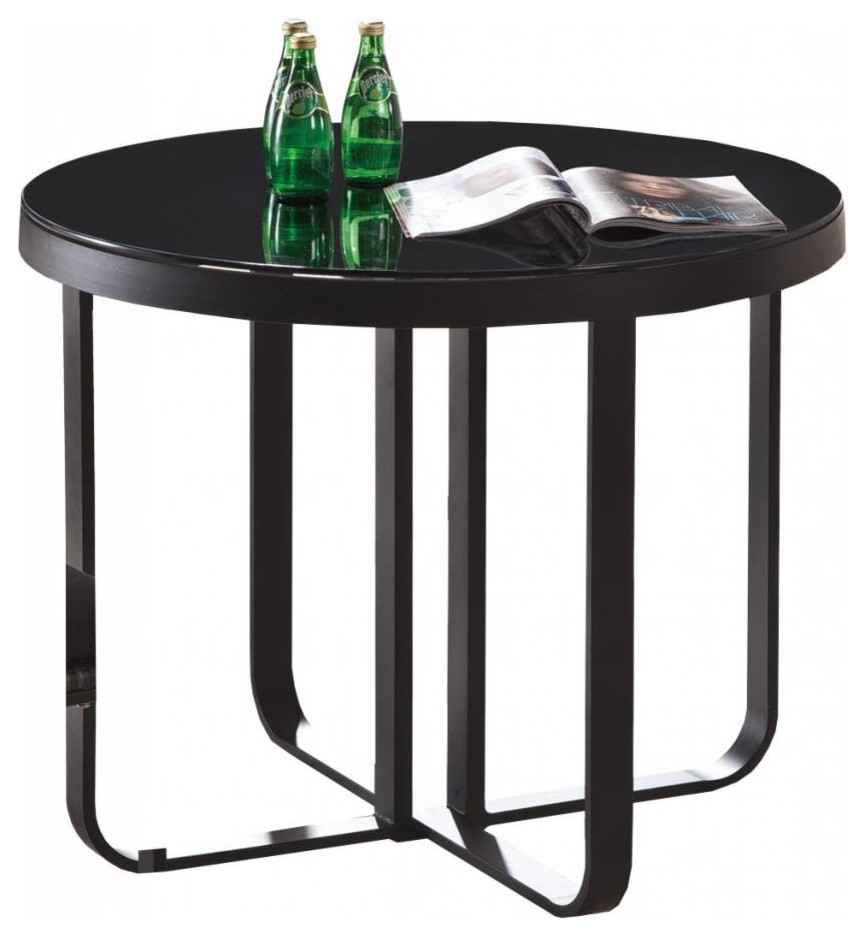 Polo Modern Outdoor Round Dining Table for 4