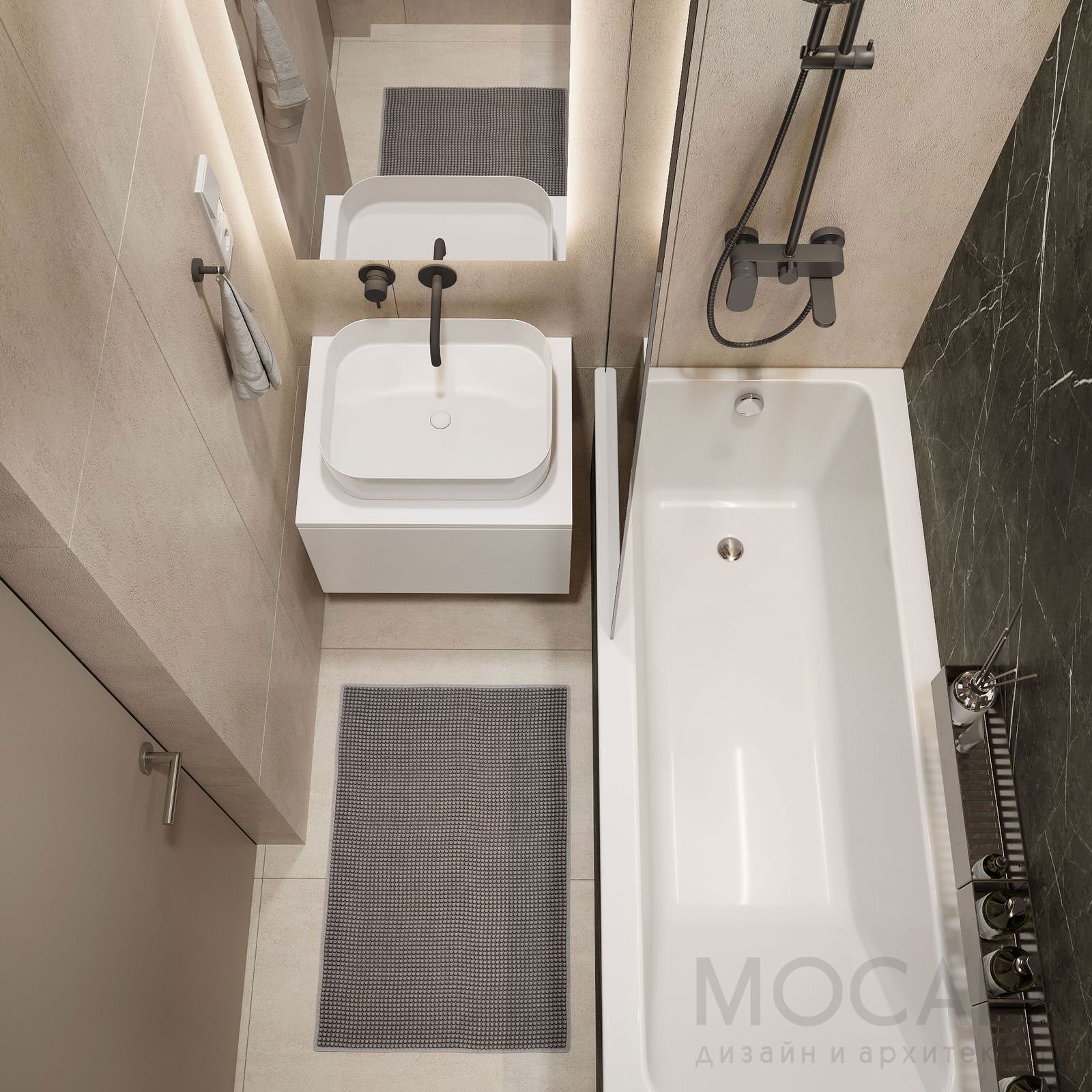 Ванная в ЖК Береговой