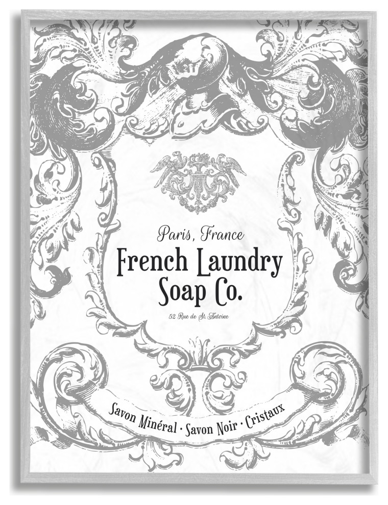 Stupell Industries French Laundry Soap Co Filigree, 11 x 14