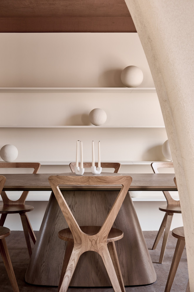 Обнимающая гостиная-столовая