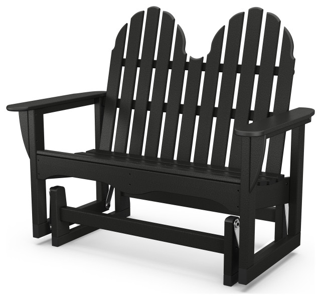 Polywood Classic Adirondack 48" Glider Transitional Outdoor Gliders