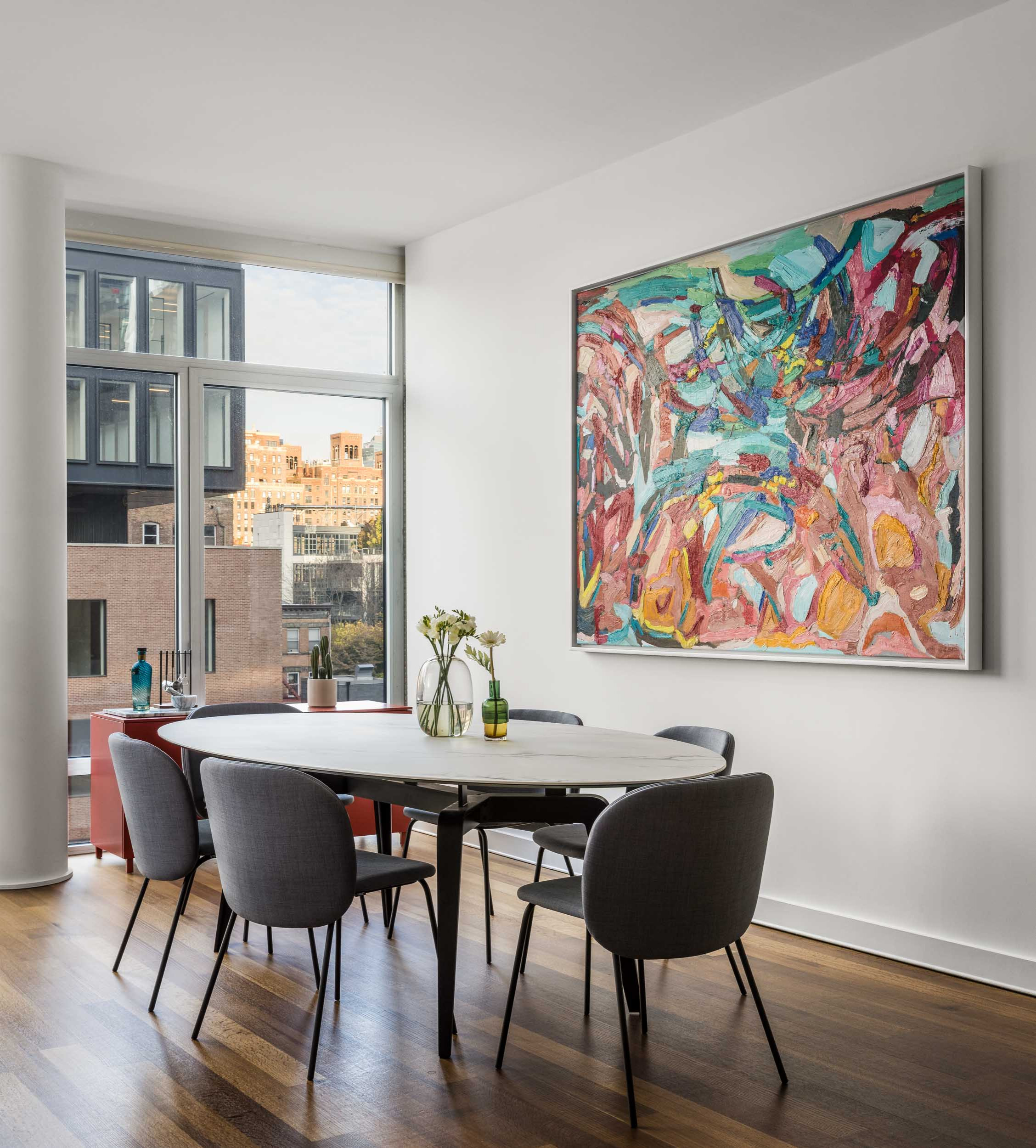 dining room area modern design contemporary art