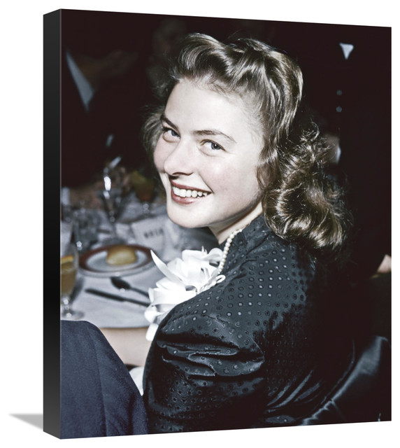 "Ingrid Bergman" Stretched Canvas Giclee by Hollywood Photo Archive, 18 ...