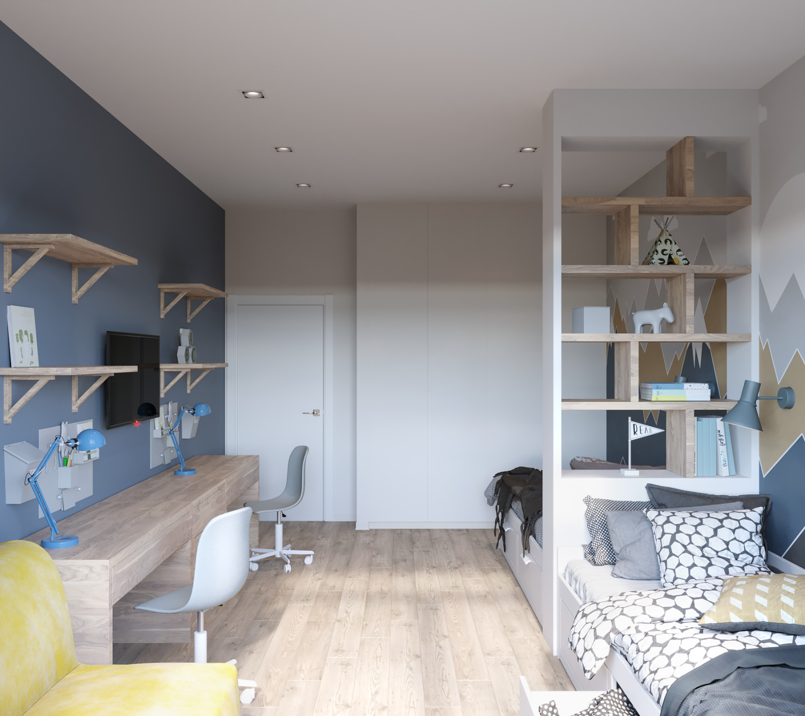 Проект квартиры в Москве 78 м2