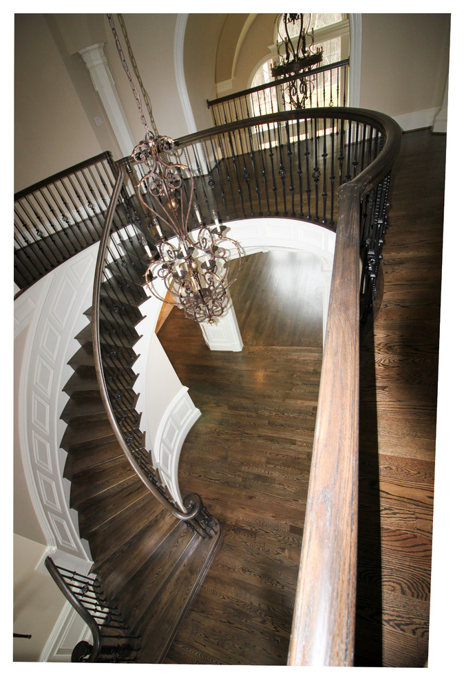 45_Inspiring Oak & Wrought Iron Balustrade in Stunning Residence, Mclean VA 2210
