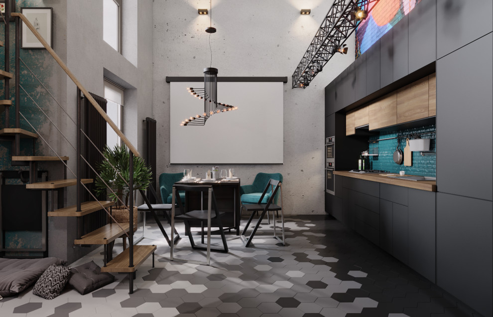 Проект квартиры с атриумом в ЖК "Поколение"