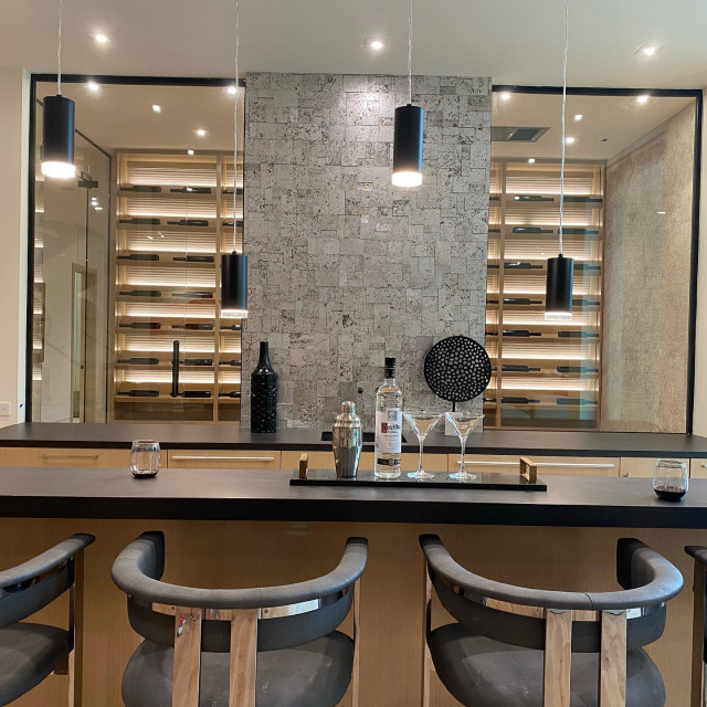 Modern Chic Home Bar Modern Home Bar San Francisco by