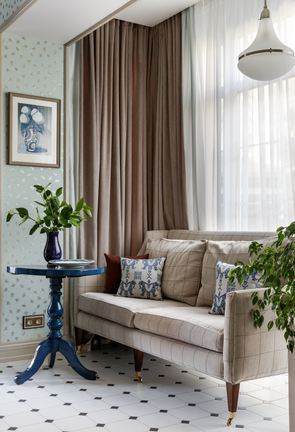 Интерьер дуплекса в поселке Бристоль Московская область. Правое крыло