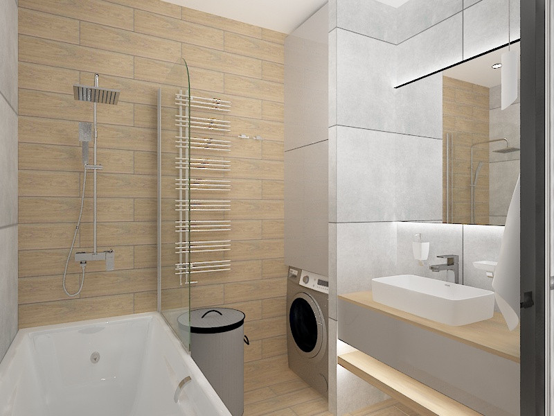 Квартира в современном стиле с элементами лофта, 90 Кв.м