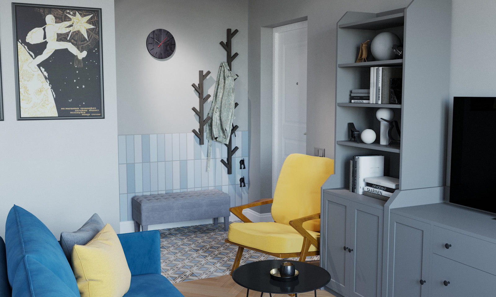 Квартира в сталинке (Кухня-гостиная)