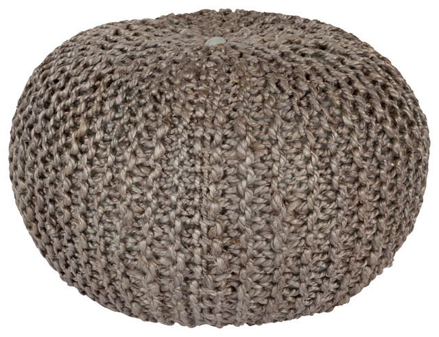 Bermuda Sphere Pouf, Medium Gray