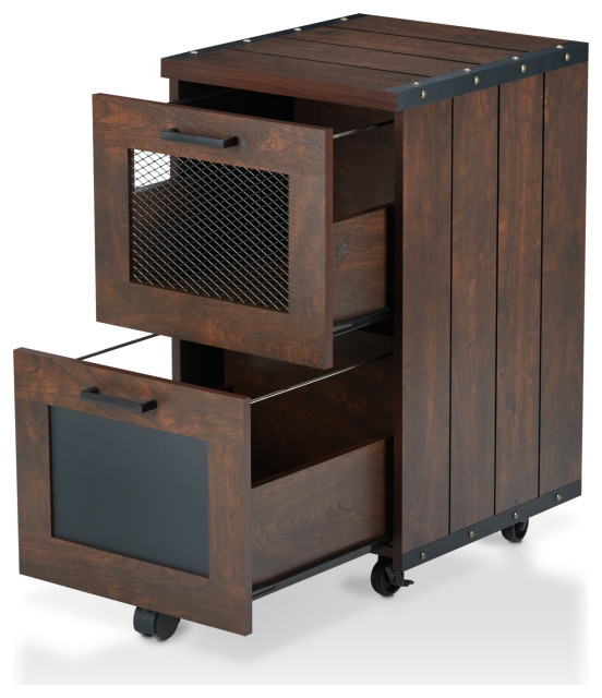 Miklo Rolling File Cabinet Industrial Filing Cabinets By Virventures Houzz Miklo Rolling File Cabinet Industrial, Industrial File Cabinet