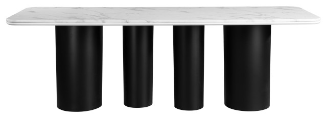 Balmain 92" Marble Top Dining Table for 8